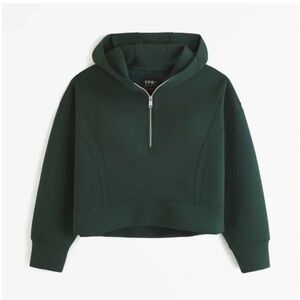YPB neoKNIT Half-Zip Hoodie Evergreen like new